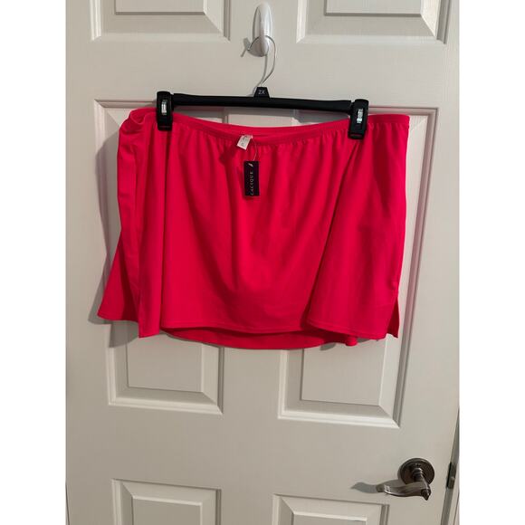 Cacique Other - Cacique New Swim Skirt Built in Brief Full Coverage Hot Pink Plus Size 24